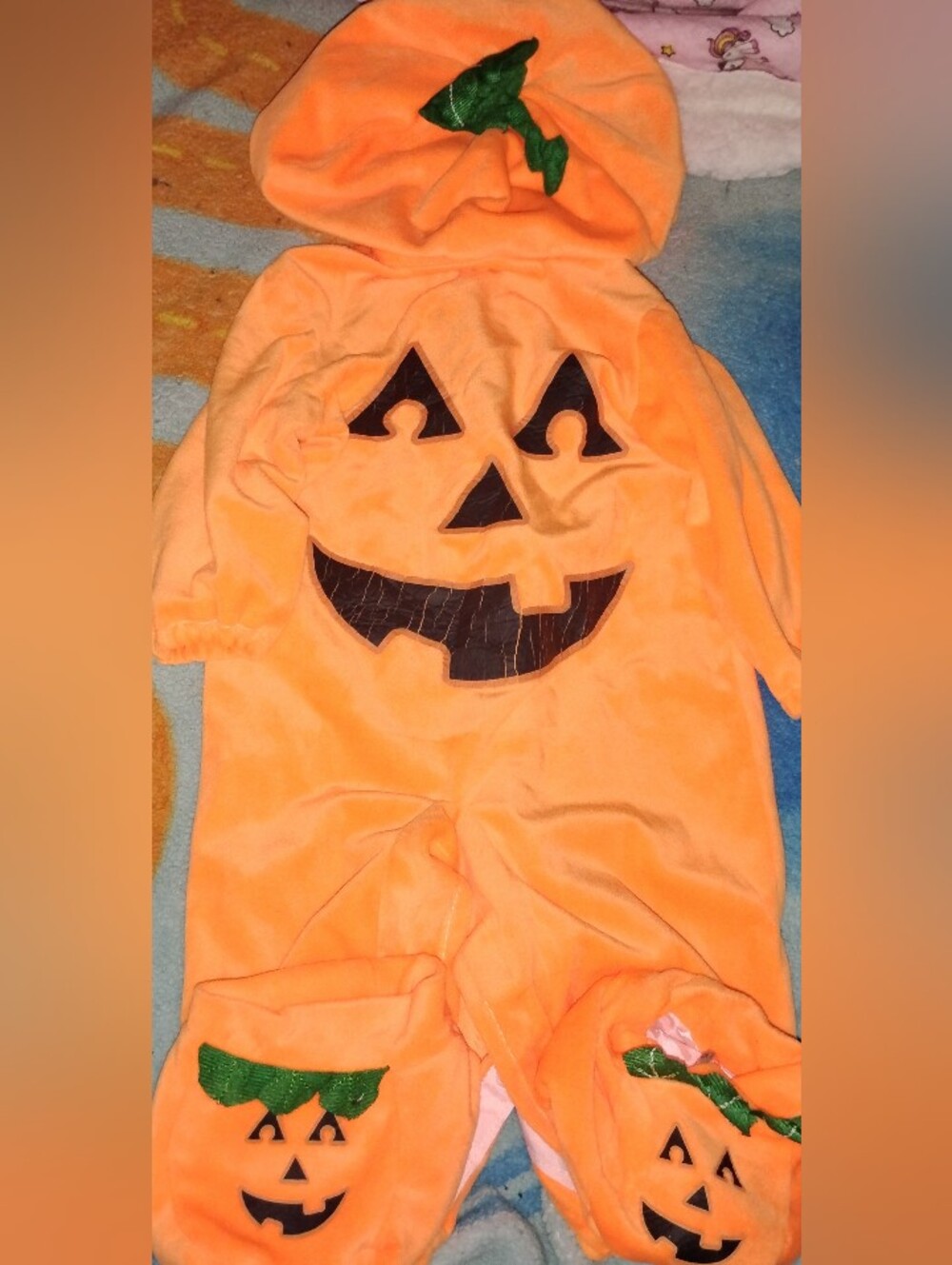 Baby/lnfant Halloween Pumpkin Jack-O'-Lantern Costume Set